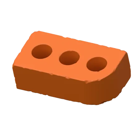 Bullnose brick  3D Icon