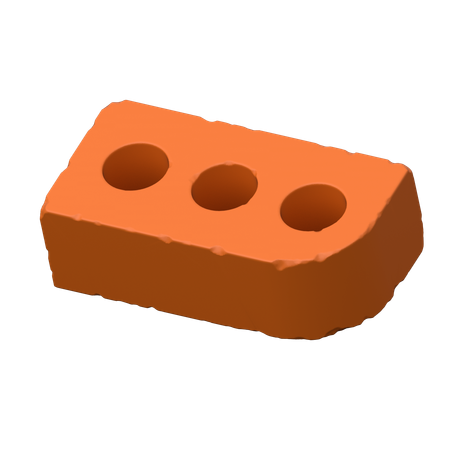 Bullnose brick  3D Icon
