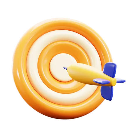 Bulls eye goals  3D Icon