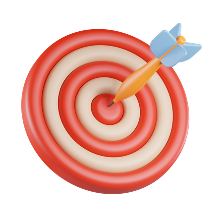 Bulls eye goals  3D Icon