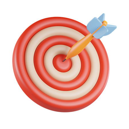 Bulls eye goals  3D Icon