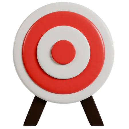 Bullseye in Archery Target  3D Icon