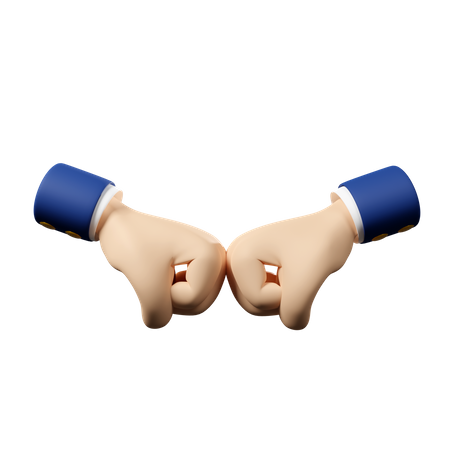 Bump Hand Gesture  3D Icon