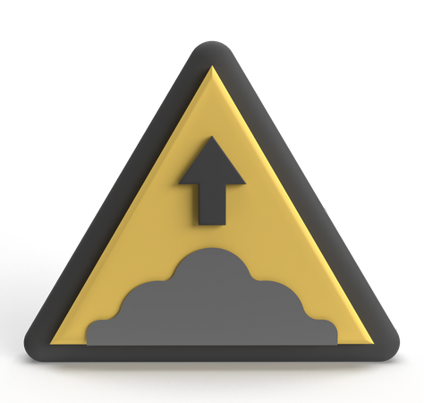 Bump Sign  3D Icon