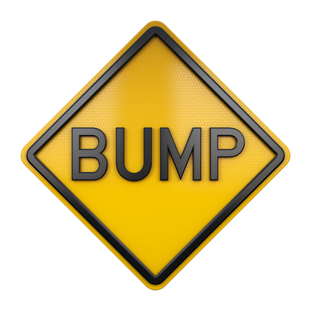 Bump Sign  3D Icon