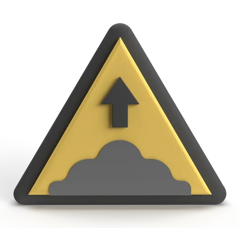 Bump Sign  3D Icon