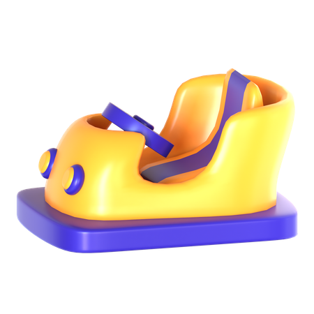 Bumper Car  3D Icon