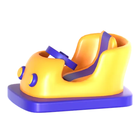 Bumper Car  3D Icon