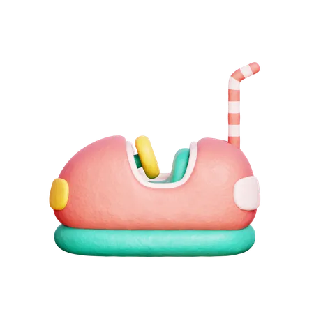 Bumper car  3D Icon