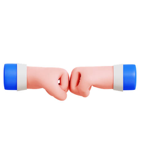 Bumping Fist  3D Icon