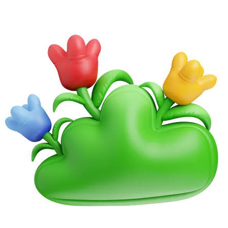 Bunch Flower  3D Icon