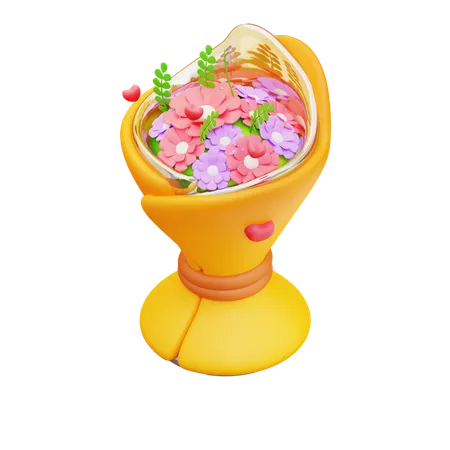 Bunch Flowers  3D Icon