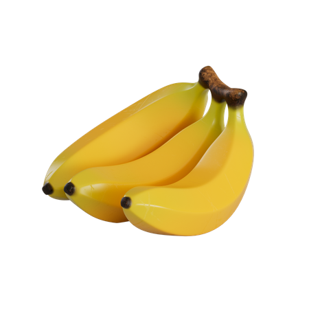 Bunches Of Banana  3D Illustration