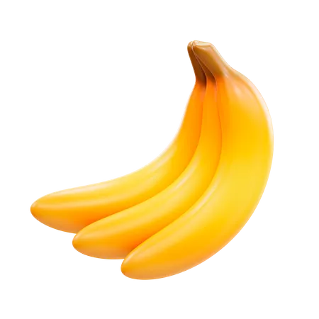 Bunches Of Banana  3D Illustration