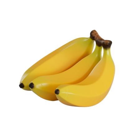 Bunches Of Banana 3D Illustration