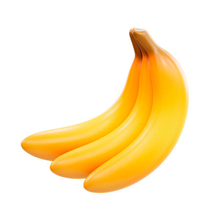 Bunches Of Banana 3D Illustration