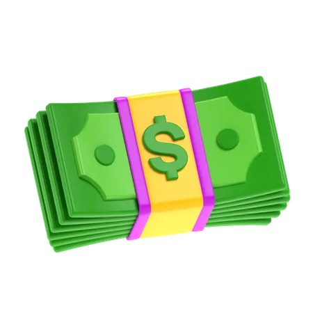 Bundle Money  3D Icon