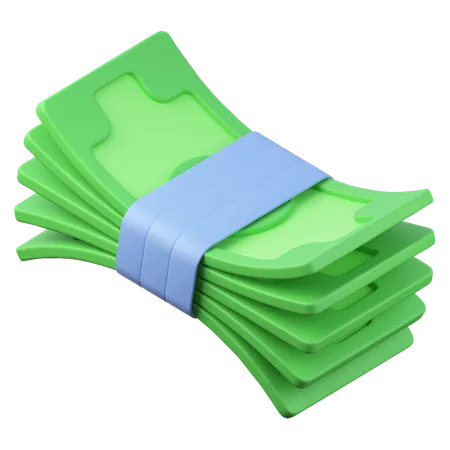 Bundle of money  3D Icon