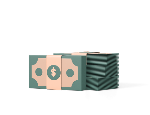 Bundle Of Money  3D Icon