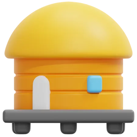 Bungalow  3D Icon