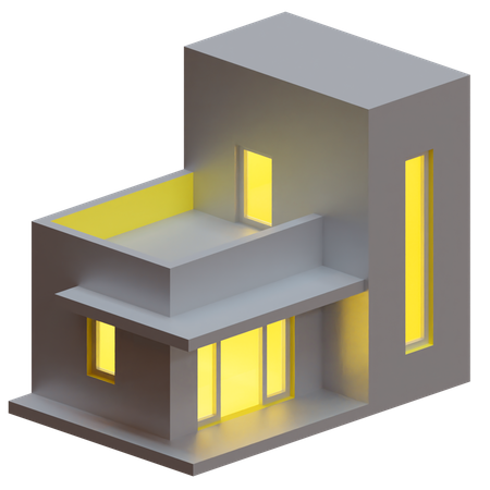 Bungalow  3D Icon