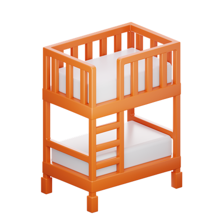 Bunk Bed  3D Icon