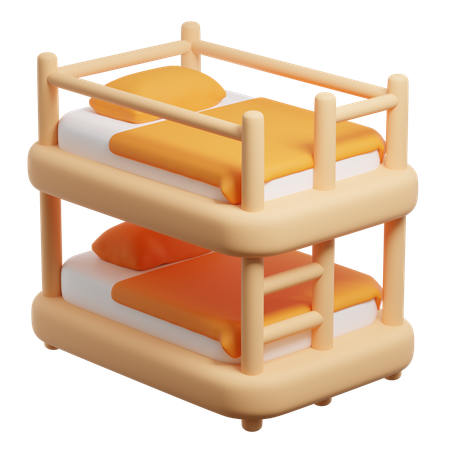 Bunk Bed  3D Icon