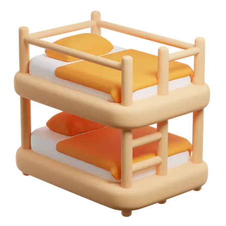 Bunk Bed  3D Icon