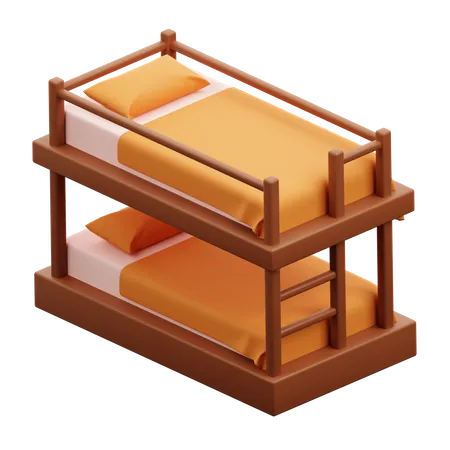 Bunk Bed  3D Icon