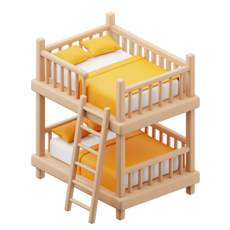 Bunk Bed  3D Icon