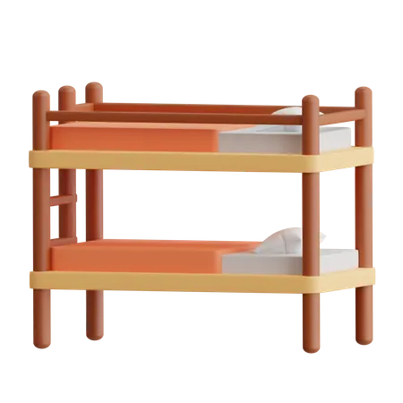 Bunk Bed  3D Icon