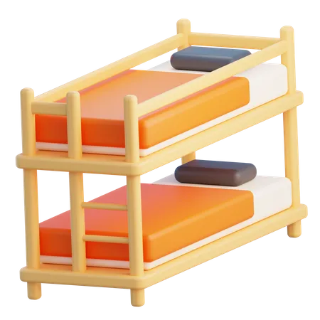 Bunk Bed  3D Icon