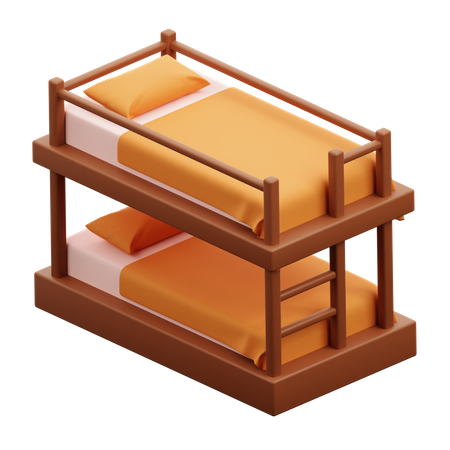 Bunk Bed  3D Icon