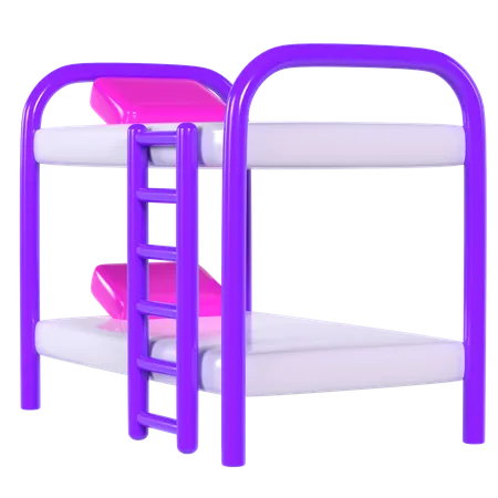Bunk bed  3D Illustration
