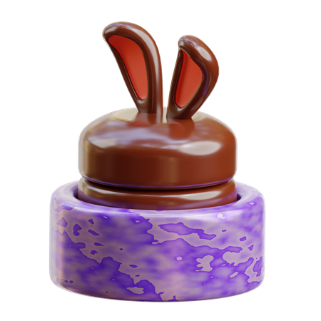 Bunny cake  3D Icon