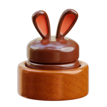 Bunny cake  3D Icon