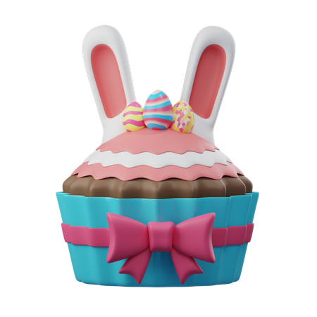 Bunny Cupcake  3D Icon