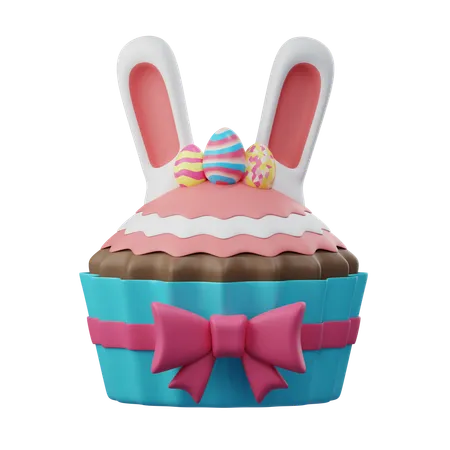 Bunny Cupcake  3D Icon