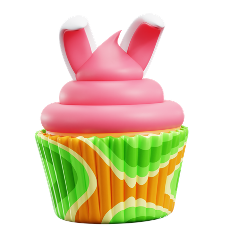 Bunny Cupcakes  3D Icon