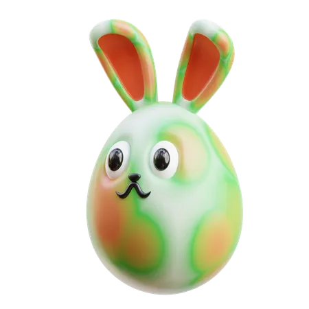 Bunny Egg  3D Icon