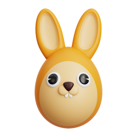 ウサギの卵  3D Icon