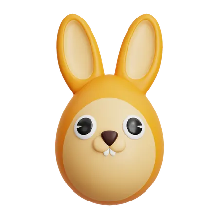 ウサギの卵  3D Icon