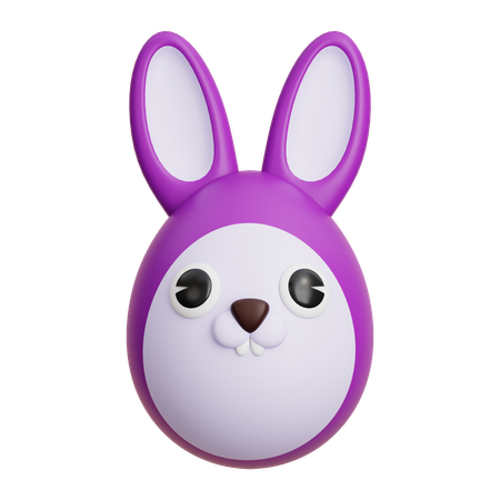 ウサギの卵  3D Icon
