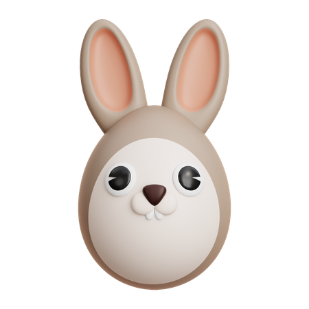 ウサギの卵  3D Icon