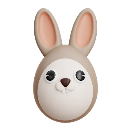 ウサギの卵  3D Icon