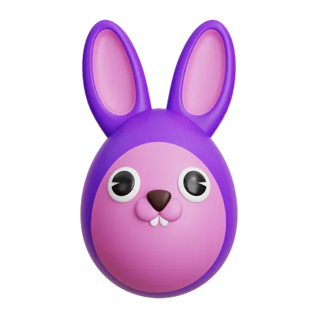 Bunny Egg  3D Icon
