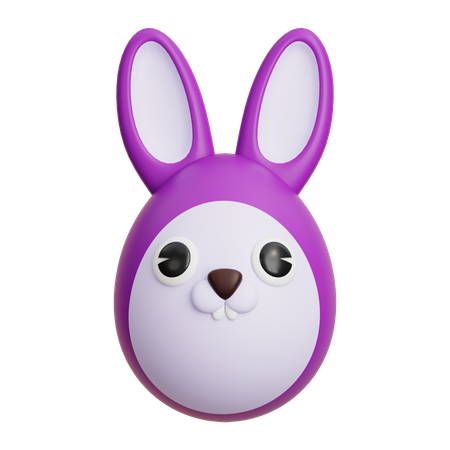 Bunny Egg  3D Icon
