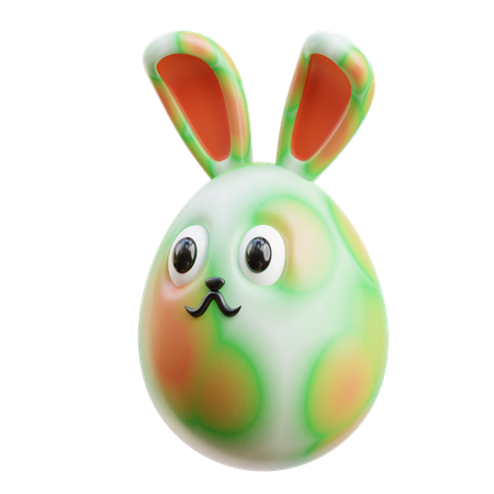 Bunny Egg  3D Icon