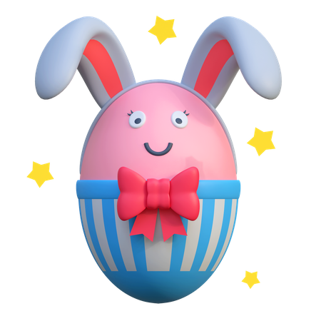 Bunny Egg  3D Icon