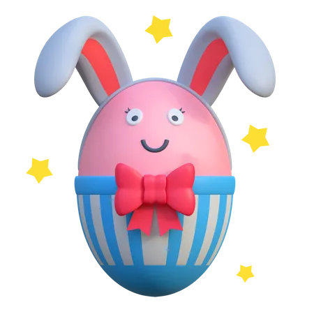 Bunny Egg  3D Icon